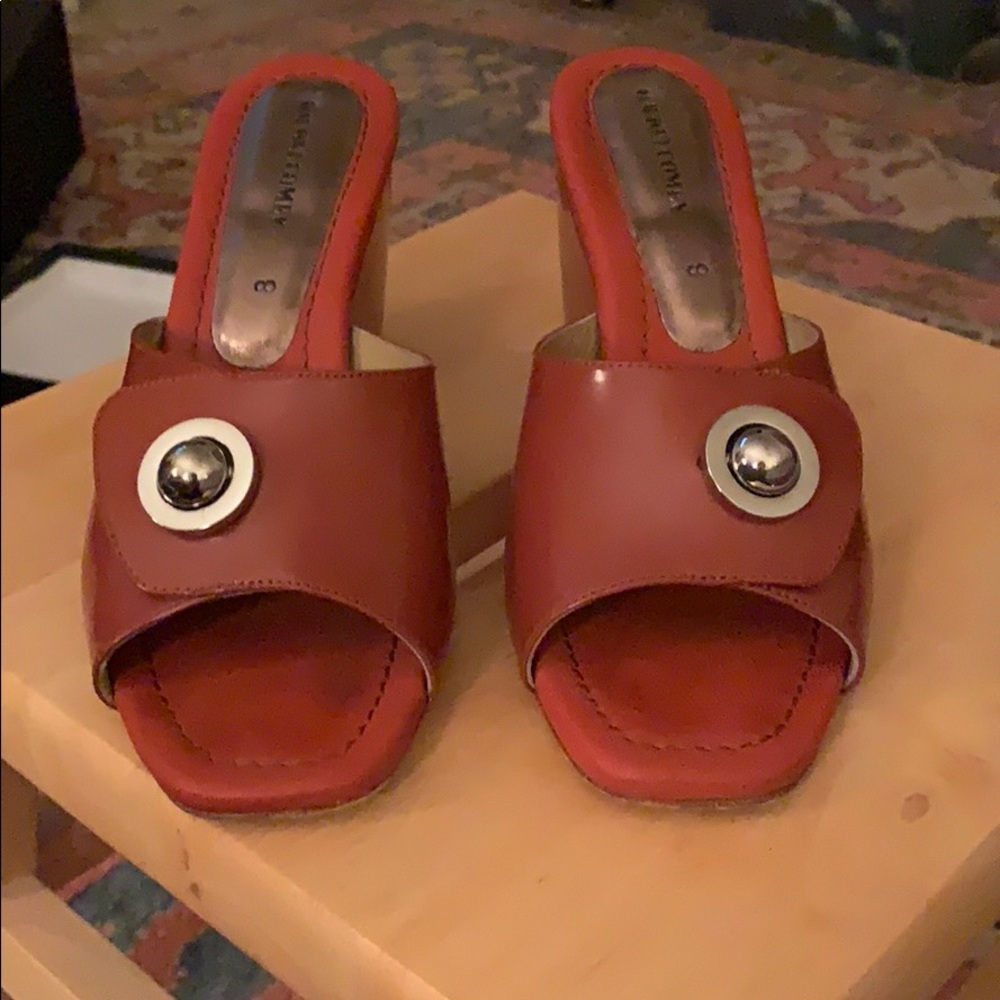 Rachel Comey HL Slide Red Leather Hess